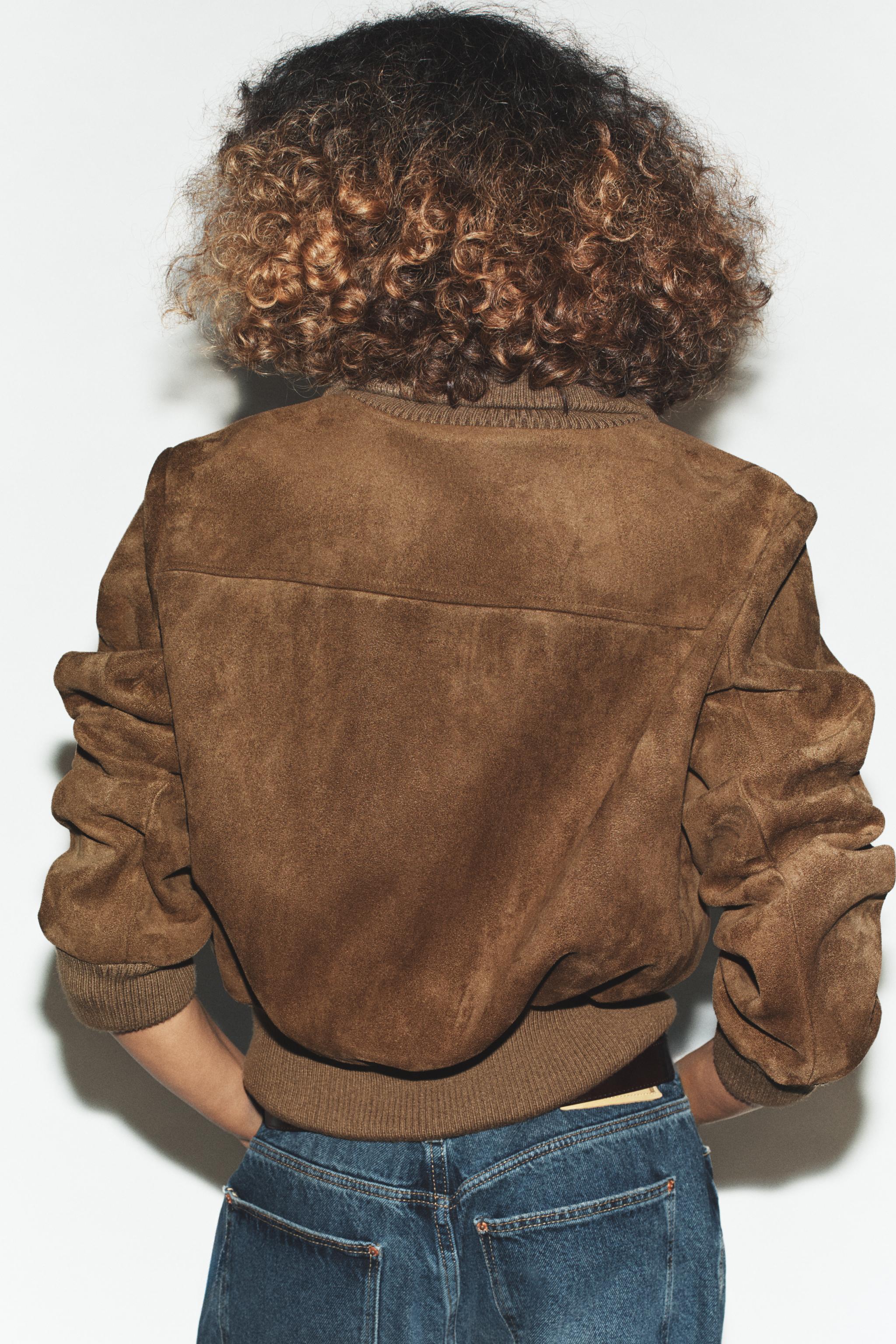RIB HIGH COLLAR BOMBER JACKET
